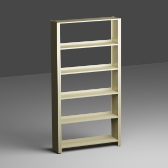 FIVE-SHELF STATIONARY SHELVING UNIT
