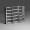 MOBILE FIVE-SHELF RACK