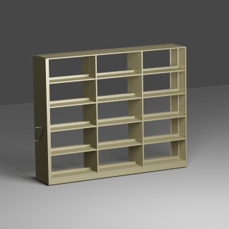 MOBILE FIVE-SHELF RACK
